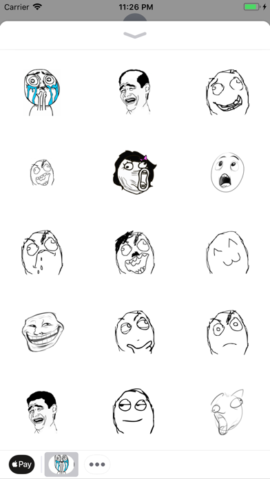 Rage Comic Memes Sticker Screenshot