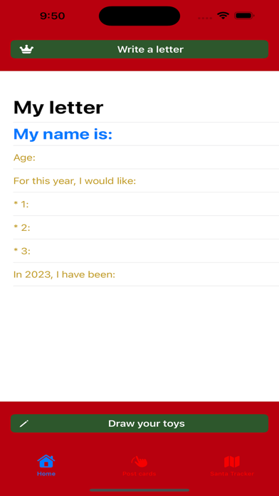 A letter to Santa Claus Screenshot