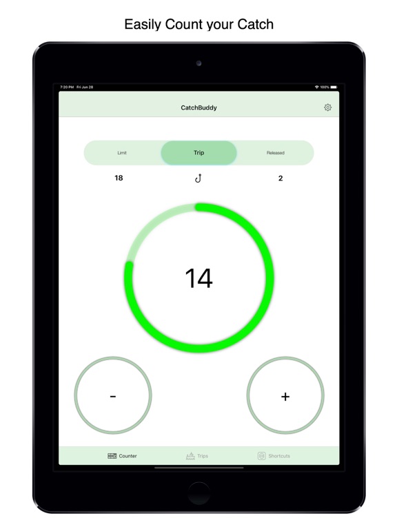 CatchBuddy - Fish Counter App iPad screenshot 1 - Sports app