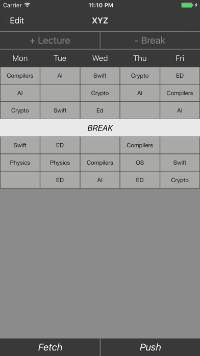 1TimeTable: Widgets & updates Screenshot 3 of 4