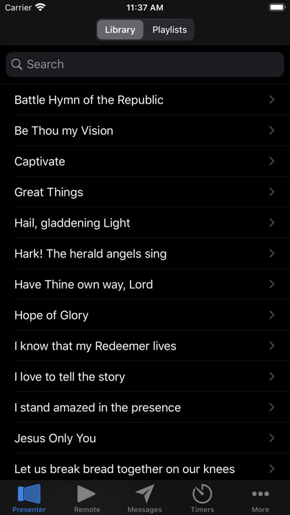 ProPresenter Remote Classic