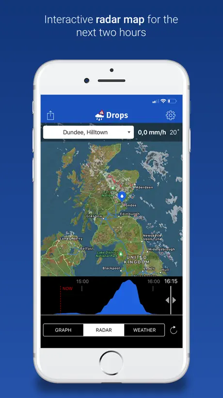 Drops - with rain radar