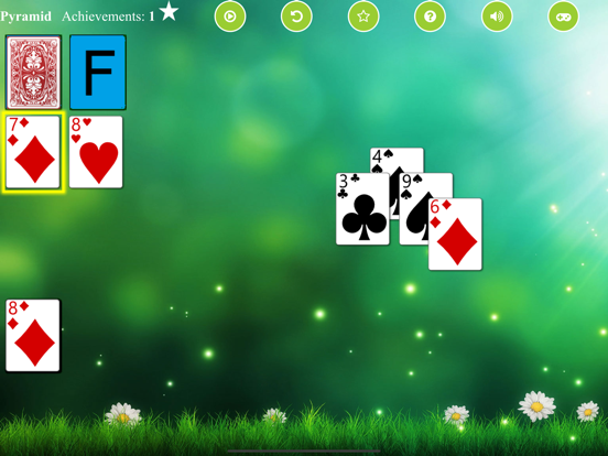 Pyramid Solitaire X iPad screenshot