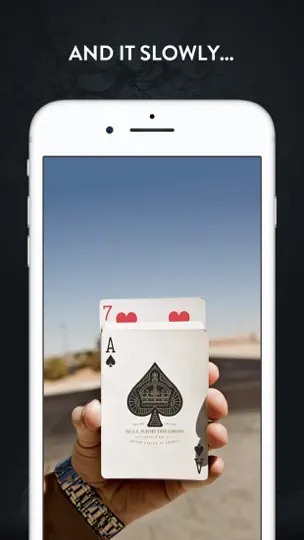 Captura de pantalla de Rising Card Magic Trick en iPhone 2