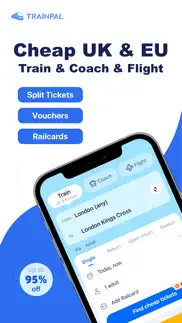 trainpal: uk& eu train tickets iphone screenshot 1