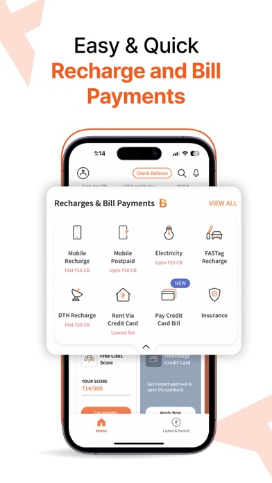 Freecharge: UPI, Credit Cards Screenshot