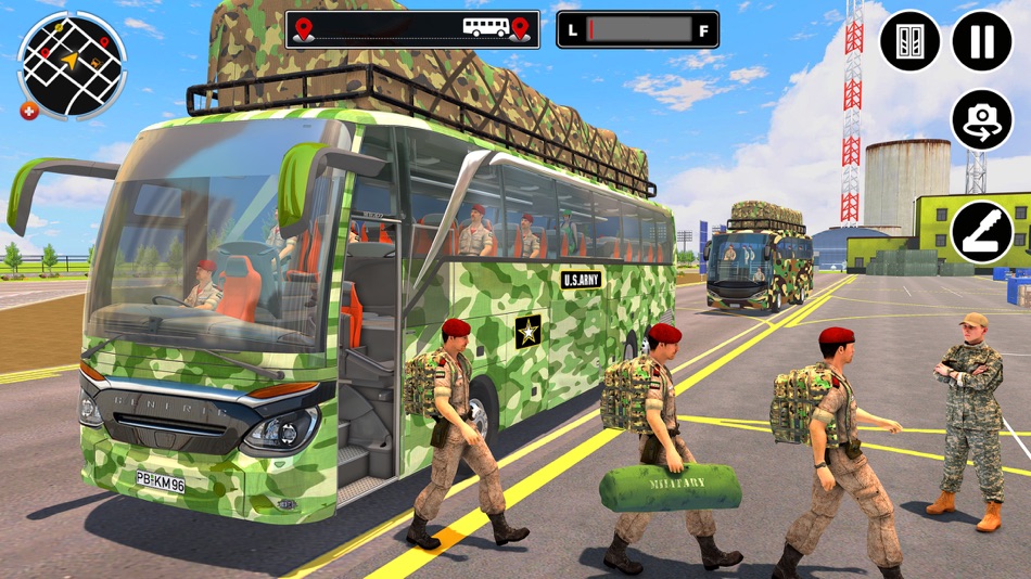 #6. Army Bus Driving Games 3D (iOS) By: Najam ul Hassan