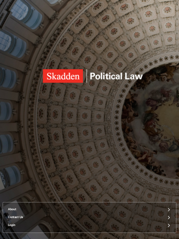 Skadden Political Law iPad screenshot 7 - Business app