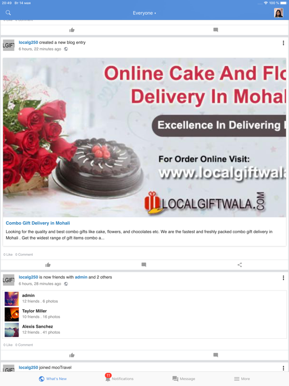 mooTravel iPad screenshot 5 - Social Networking app