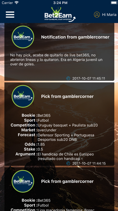 Bet2Earn Picks Screenshot