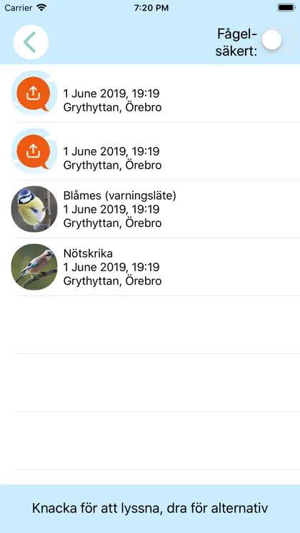 Screenshot 6 von 6 zu Kvitteromat - Fågelsång ID