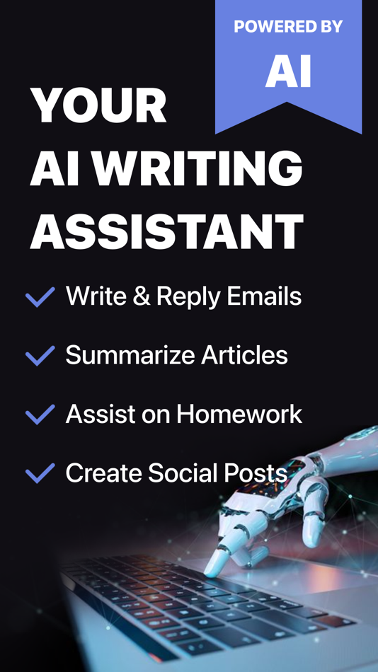 #1. AI Chatbot & Writer: Smart AI (iOS) 来自: AI Photo Studio Inc.