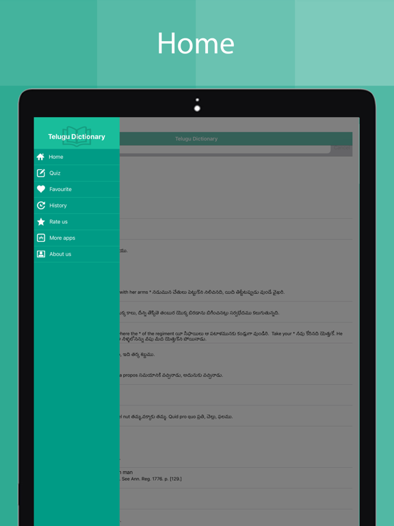 Telugu Dictionary Offline iPad screenshot 5 - Education app