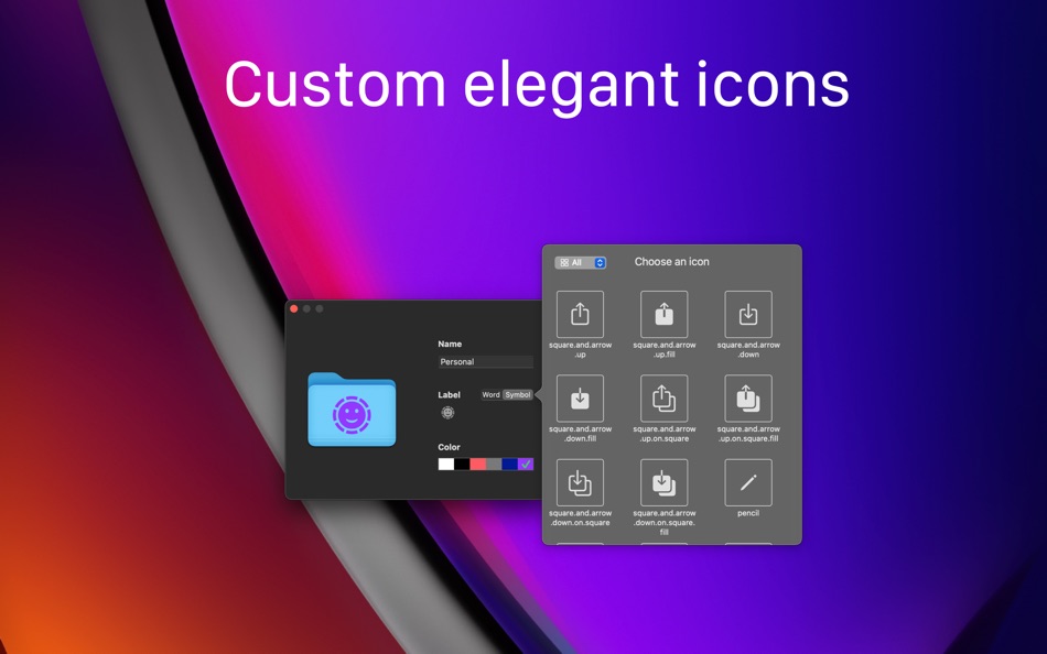 #4. Folder Color Changer:RightMenu (macOS) بواسطة: 奕琦 冯