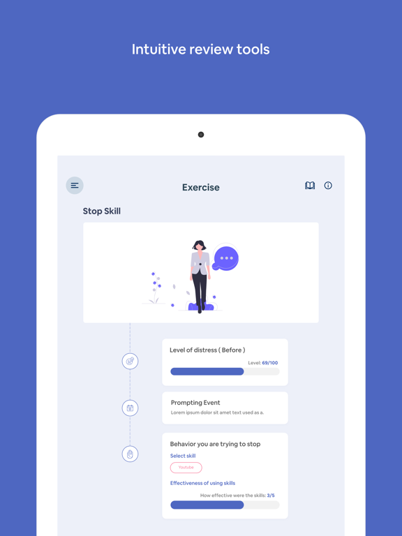 DBT Coach iPad screenshot 8 - Health & Fitness app