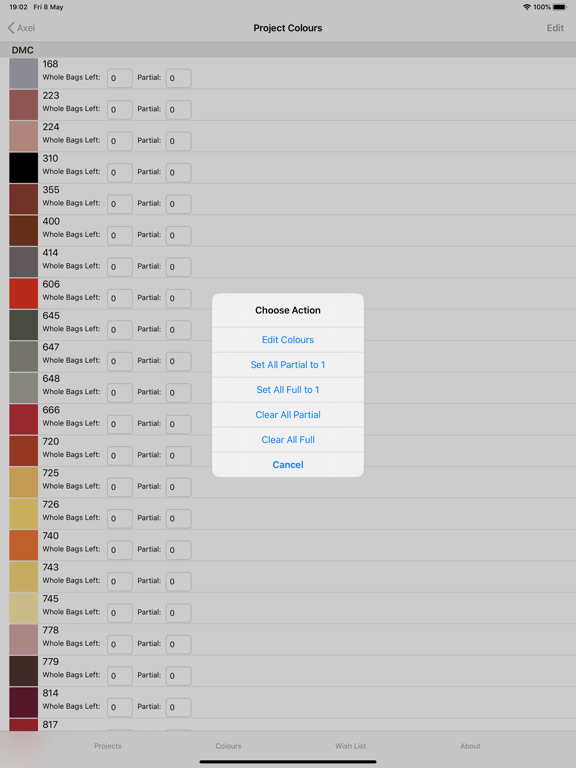 Diamond Painting Logbook iPad screenshot 6 - Productivity app