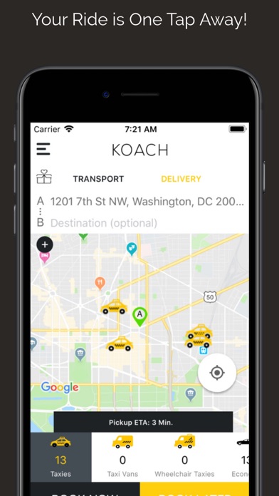Koach Transportation Screenshot