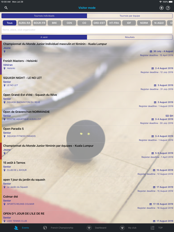 Screenshot #4 pour Squash'App