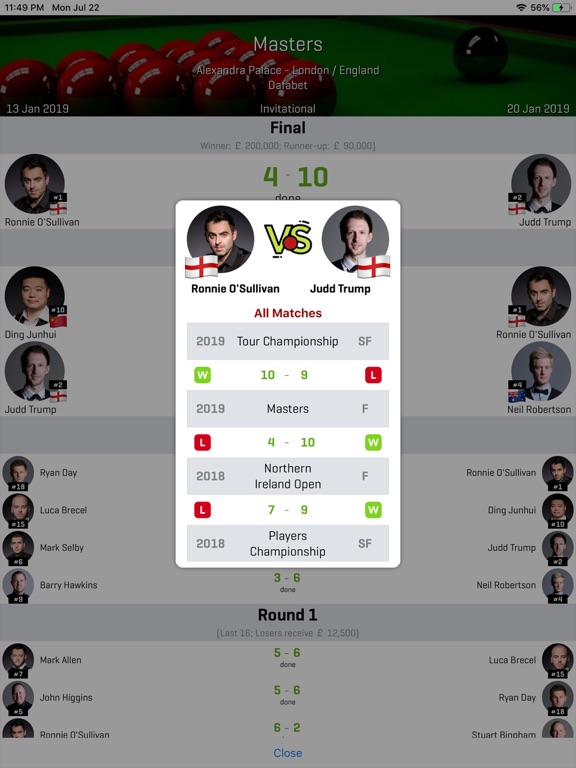 Screenshot #6 pour World Snooker Online