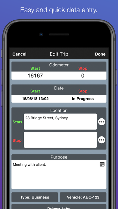 Screenshot #3 pour Travel Logs - Vehicle Logbook