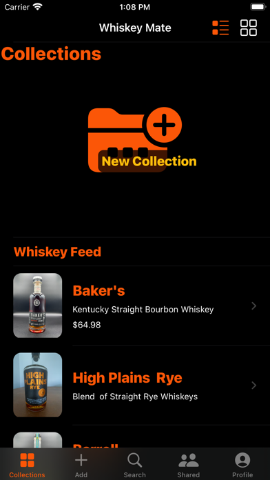 WhiskeyMate: Collect & Track Screenshot