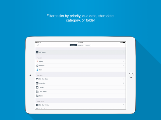 BlackBerry Tasks iPad app afbeelding 3