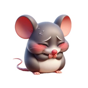Blushing Mouse Stickers