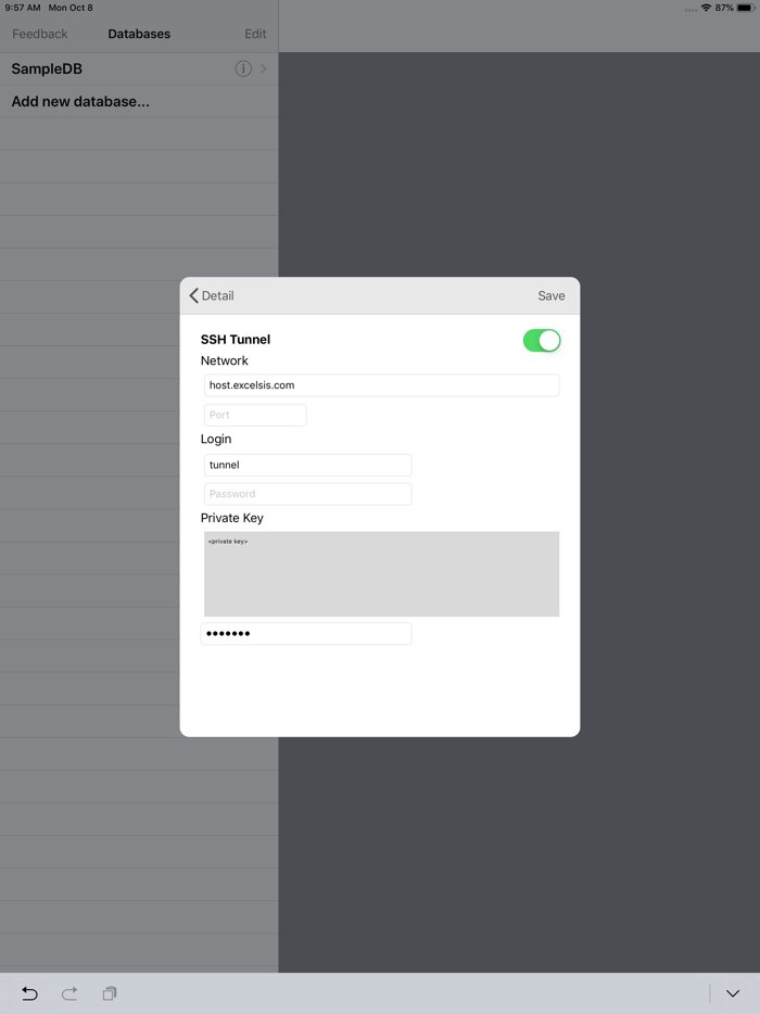 MySQL QueryDB SSH Client