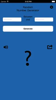 the random number generator iphone screenshot 1