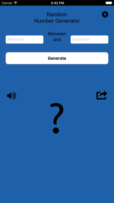 The Random Number Generator Screenshot