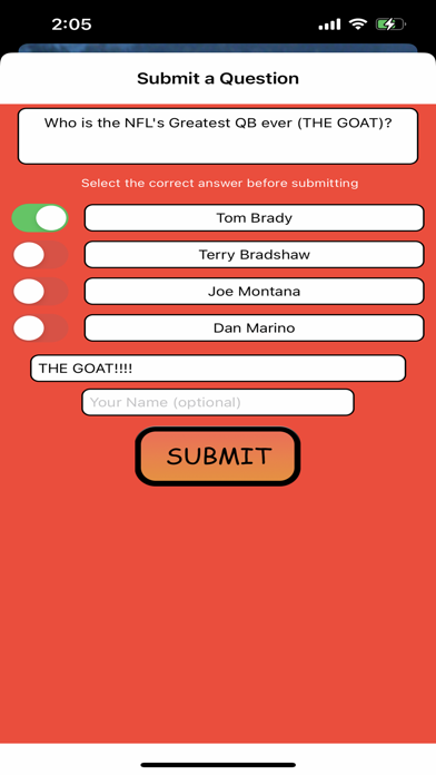 Trivia for NE Patriots Fans Screenshot