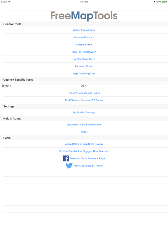 Free Map Tools iPad screenshot 5 - Utilities app