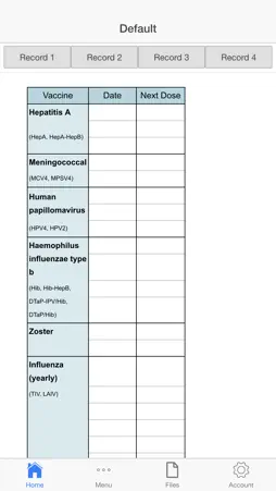 Immunization Log screenshot 3
