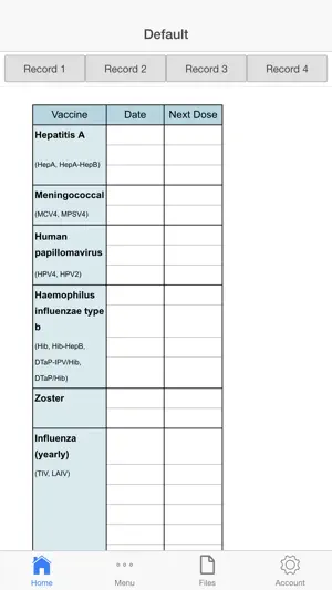 Immunization Log screenshot 3