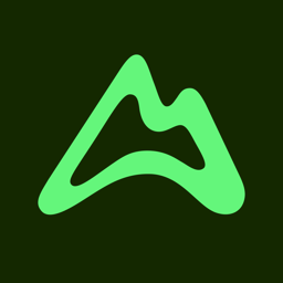 Ícone do app AllTrails: trilhas e bicicleta