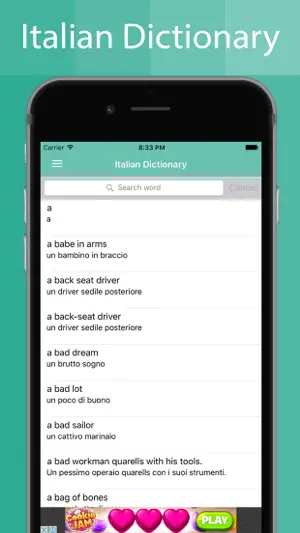Italian Dictionary Offline screenshot 2