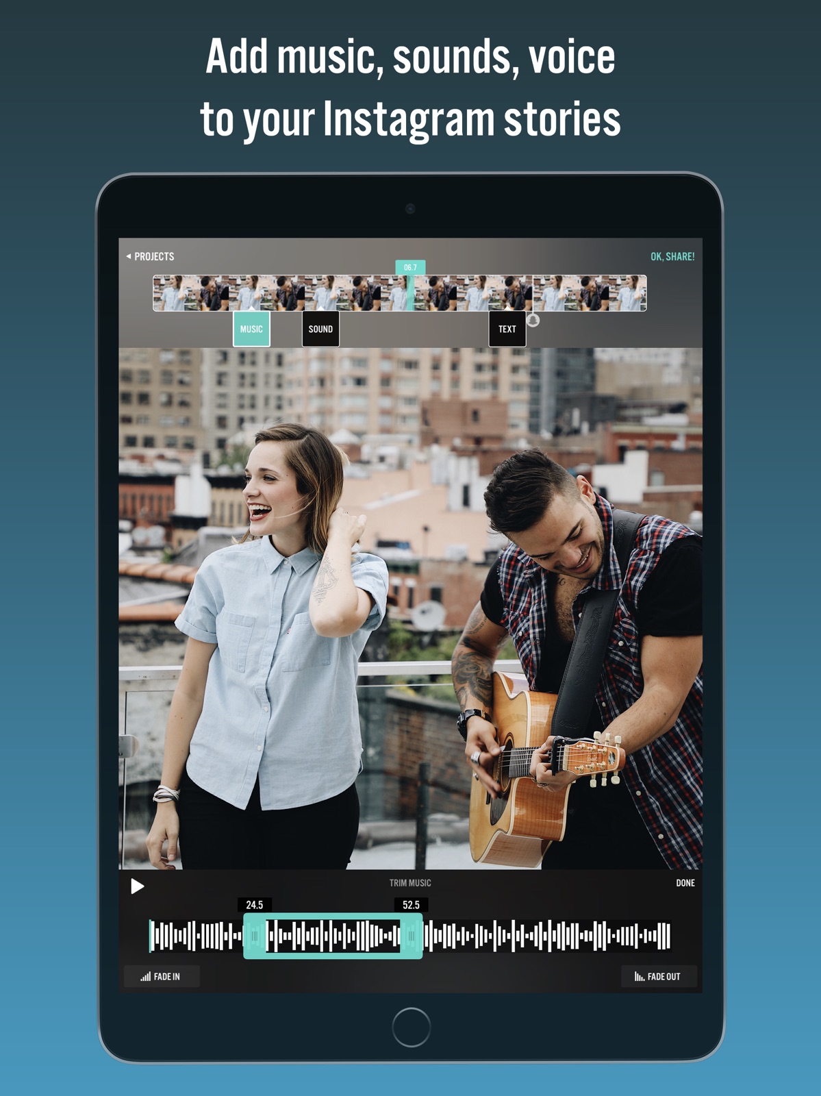 Videorama Text & Video Editor ipad screenshot 2