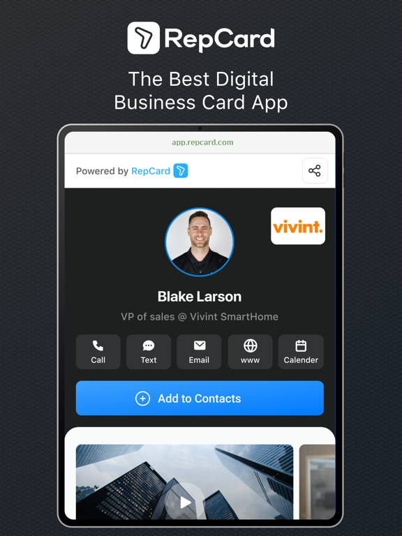Screenshot #4 pour RepCard-Digital Business Cards
