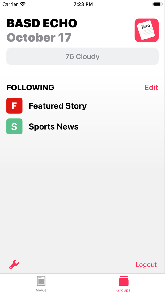 #2. BASD Echo (iOS) By: Aaron Kovacs