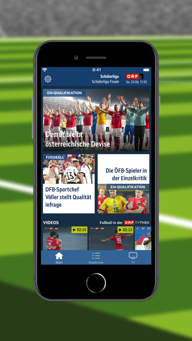 ORF Fußball Screenshot
