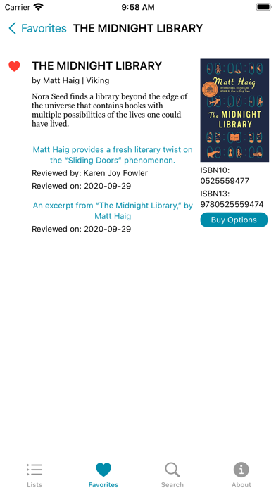 The Best Seller List Screenshot