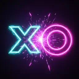 Tic Tac Toe Neon Glow: XO app icon