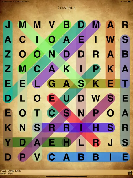 Crossibus - Word Search Puzzle