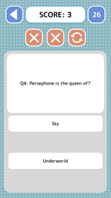 Greek Mythology Quiz - Game screenshot