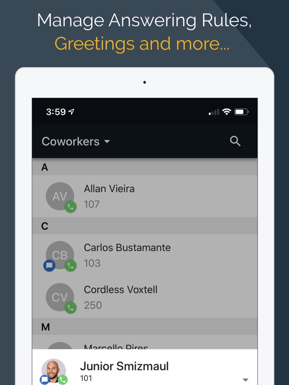 Voxtell Office Flex iPad screenshot 2 - Business app