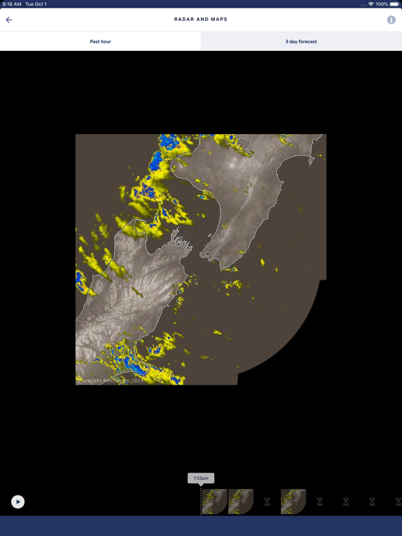 MetService iPad screenshot 4
