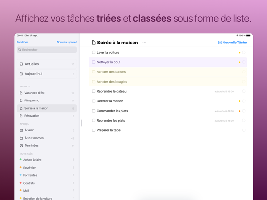 Screenshot #6 pour Taskheat: Plan, Flux, Projet