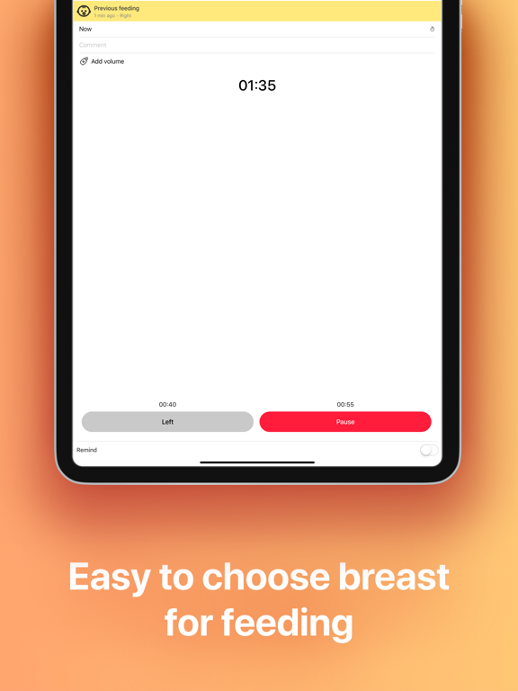 Baby Tracker・Breastfeeding Log iPad screenshot 4 - Medical app