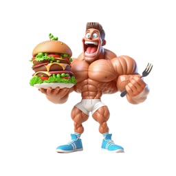 Bodybuilder Meal Stickers