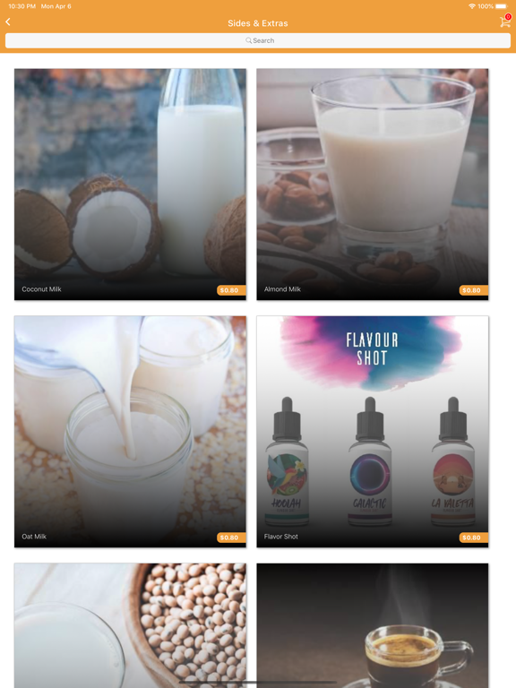 Mishas Coffee iPad screenshot 3 - Food & Drink app